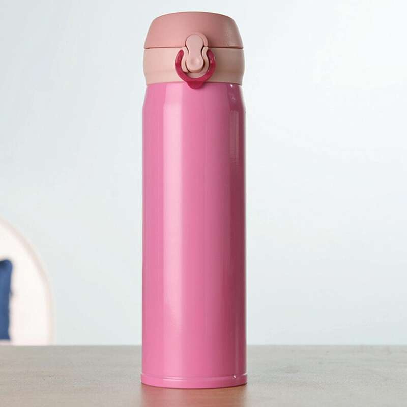 450ml Creative Portable Stainless Steel Vacuum Flask Vacuum Bottle (Red)