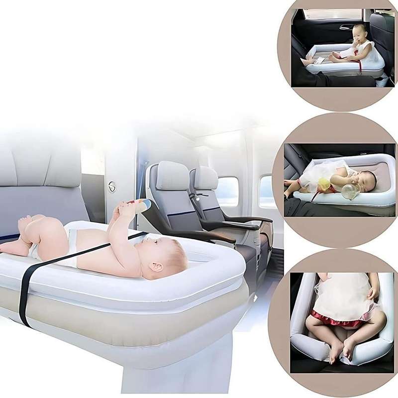 Outdoor Travel Baby Inflatable Bed Children Car Rear Folding Bed Aircraft Inflatable Mattress, Co...