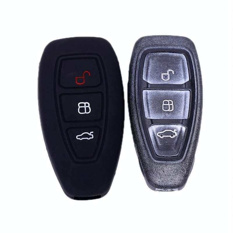 For Ford Focus/Mondeo 2pcs Folding Three-Button Key Protect Cover(New Green)