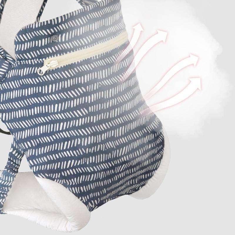 Kangaroo Baby Portable Multifunctional Baby Carrier Front Hold Baby Breathable Carrier(White Stri...