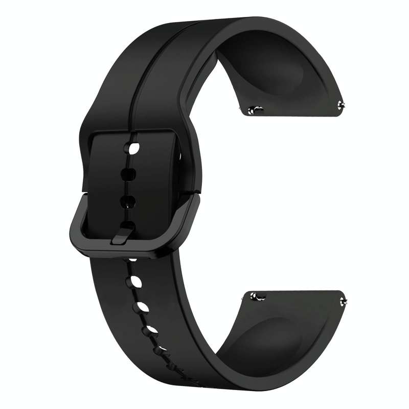 For Garmin Venu 20mm Loop Silicone Watch Band(Black)