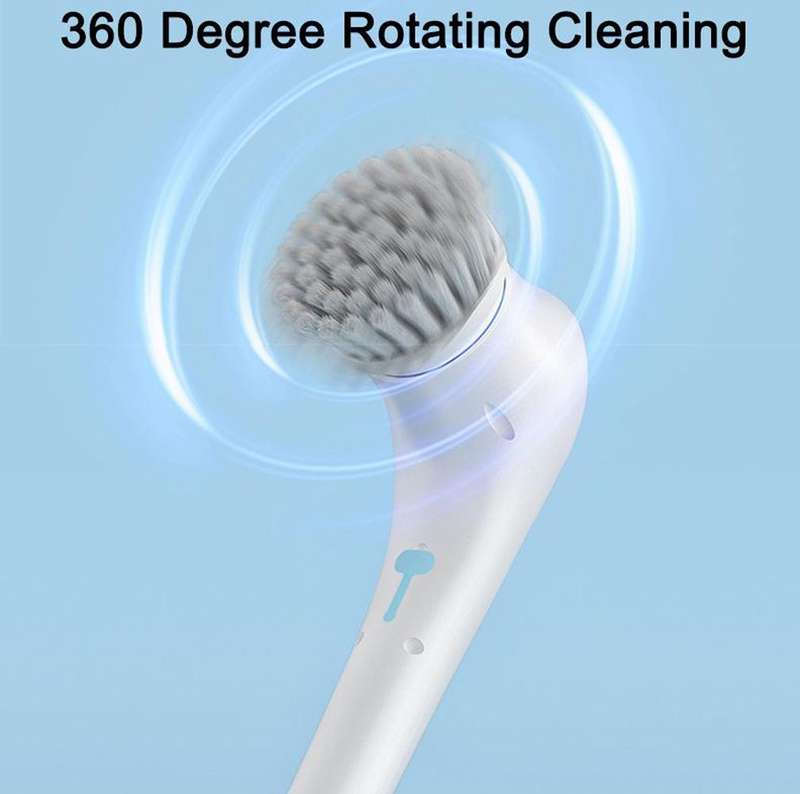 Multifunctional Electric Cleaning Brush Handheld Kitchen Dishwashing Brush with 5 Replacement Hea...
