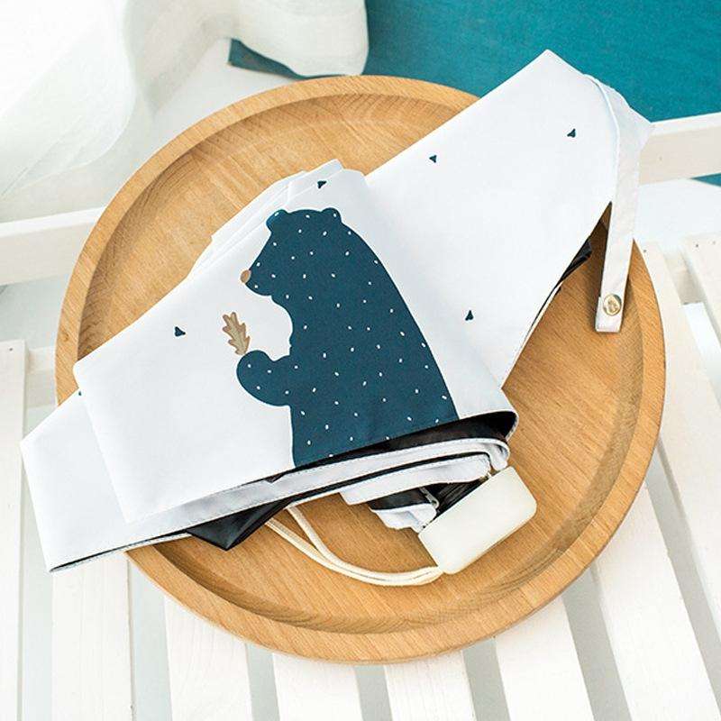 Anti-UV Umbrella Mini Pocket Folding Umbrella(White)
