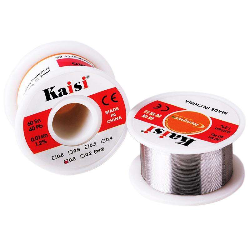Kaisi 0.3mm Rosin Core Tin Lead Solder Wire for Welding Works, 50g