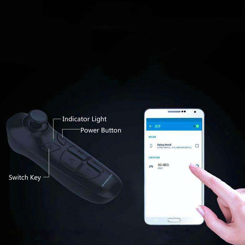 VR Glasses Remote Control Android Mobile Phone E-book Page Flip Short Video Shooting Selfie Bluet...