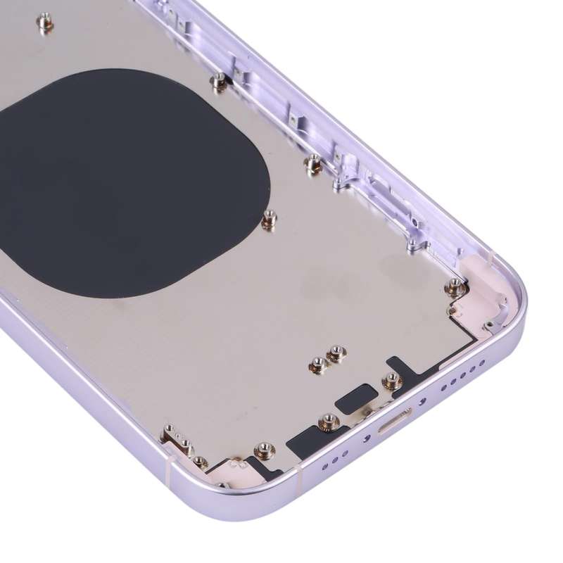 Back Housing Cover with Appearance Imitation of iP14 for iPhone XR(Purple)