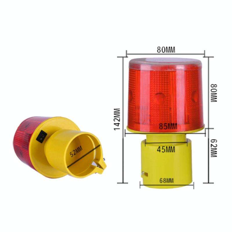 Night Solar Warning Construction Safety Warn Flash Lights Signal Light(Sleeve)