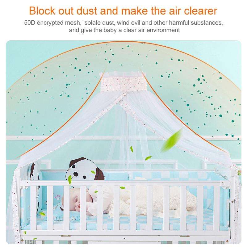 Crib Dome Lightweight Mosquito Net, Size:4.5x1.7 Meters, Style:Palace Mosquito Net