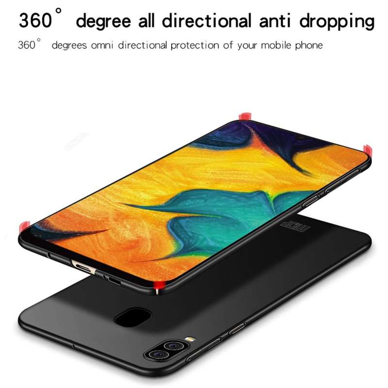 MOFI Frosted PC Ultra-thin Hard Case for Galaxy A20 / A30 (Black)