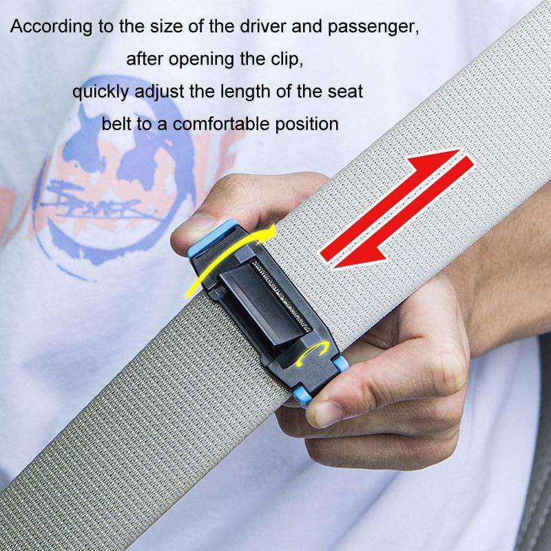 SHUNWEI 1pair Car Safety Belt Limiter Anti-Stranglehold Clip(Blue)