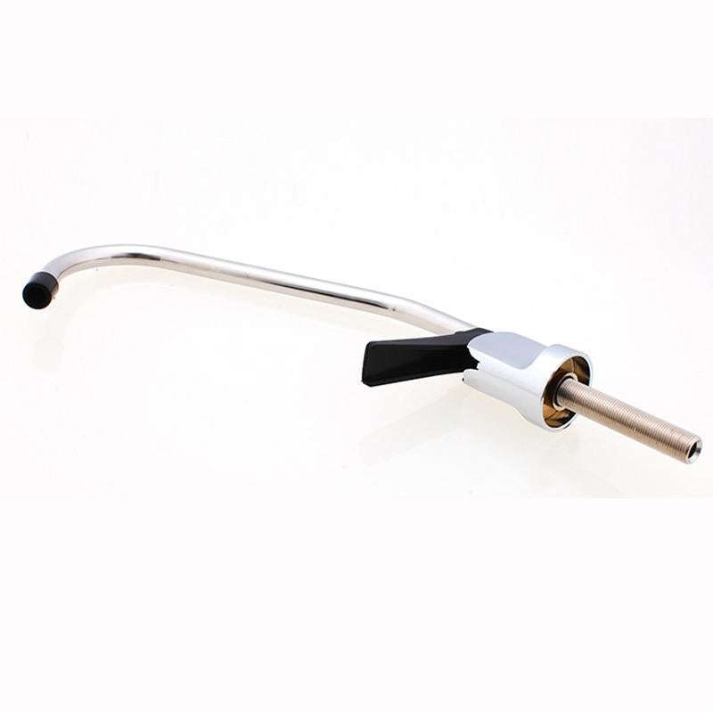 Kitchen Water Purifier Copper Single Cold Basin Gooseneck Shape Faucet(Silver)