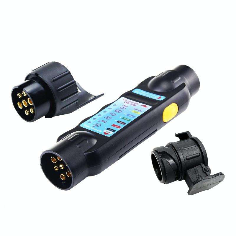 TS170E-Z 12V Car Resistance Trailer Plug Socket Trailer Tester Connector Recorder With 2 Conversi...