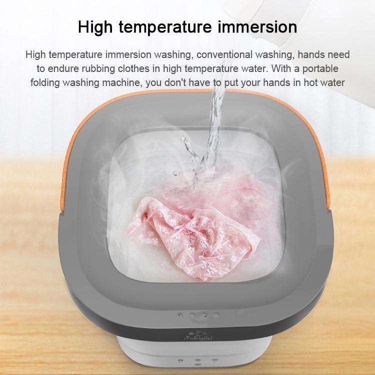 MOYU XPB30-F1 Portable Mini Automatic Household Folding Bucket Type Travel Washing Machine(Pink)