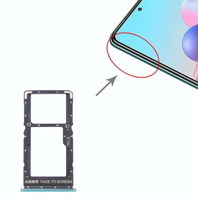 SIM Card Tray + SIM Card Tray / Micro SD Card Tray for Xiaomi Redmi Note 10 5G / Poco M3 Pro 5G /...