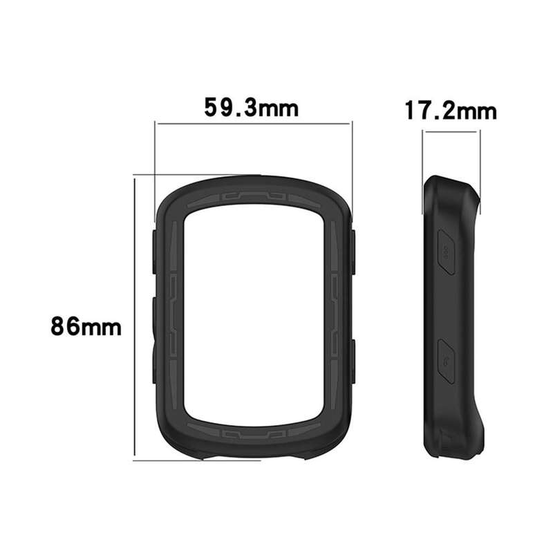 For Garmin Edge 840 / Edge 540 Stopwatch Armor Silicone Protective Case(Midnight Blue)