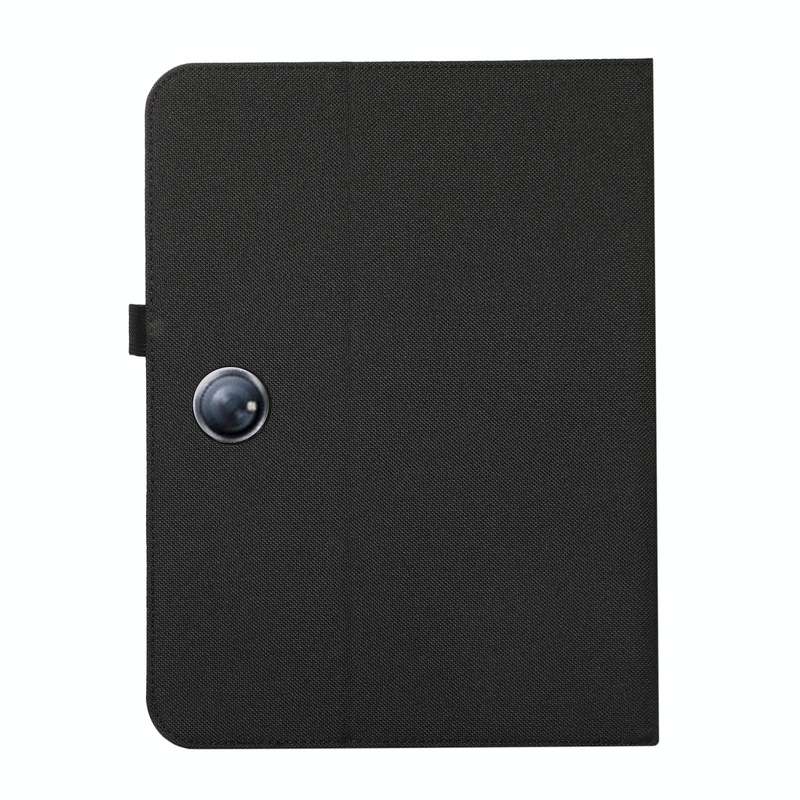 For OPPO Pad Neo 11.4 Fabric Leather Tablet Case(Black)