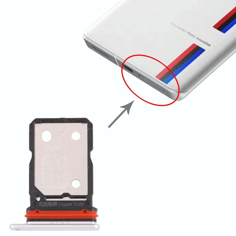 For vivo iQOO 8 SIM Card Tray + SIM Card Tray (White)