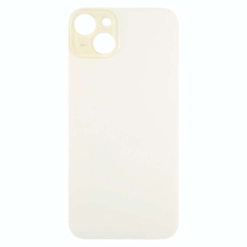 For iPhone 15 Plus Glass Battery Back Cover(Yellow)