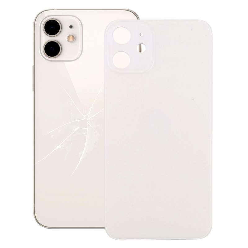 Easy Replacement Big Camera Hole Back Battery Cover for iPhone 12 Mini(White)