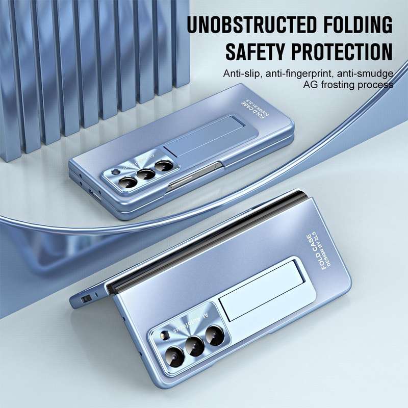 For Samsung Galaxy Z Fold5 5G Integrated AG Matte Folding Phone Case(Blue)
