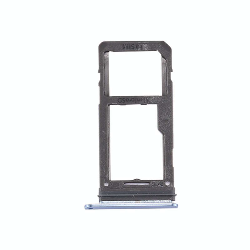 For Galaxy S8 SIM Card Tray + Micro SD Tray (Blue)