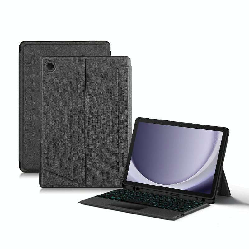 For Samsung Galaxy Tab A9+ X210 YJ-A9+ Split Bluetooth Keyboard Leather Tablet Case