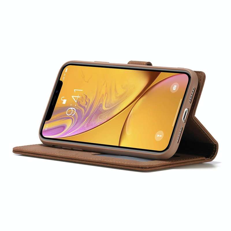 For iPhone XR Forwenw F1 Series Matte Strong Magnetism Horizontal Flip Leather Case with Holder &...
