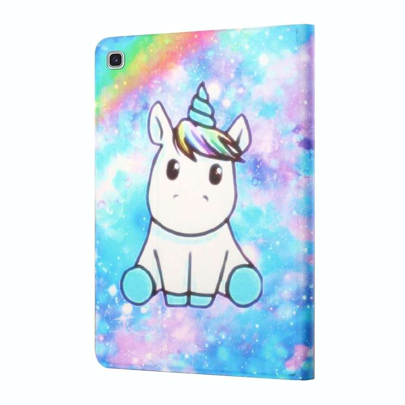 For Samsung Galaxy Tab A 10.1 2019 T515/T510 Colored Drawing Horizontal Flip Leather Case with Ho...