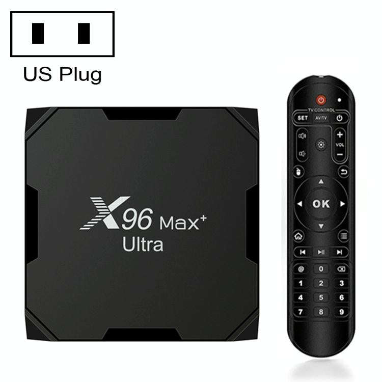 X96 Max+ Ultra 4GB+32GB Amlogic S905X4 8K Smart TV BOX Android 11.0 Media Player, Plug Type:US Plug