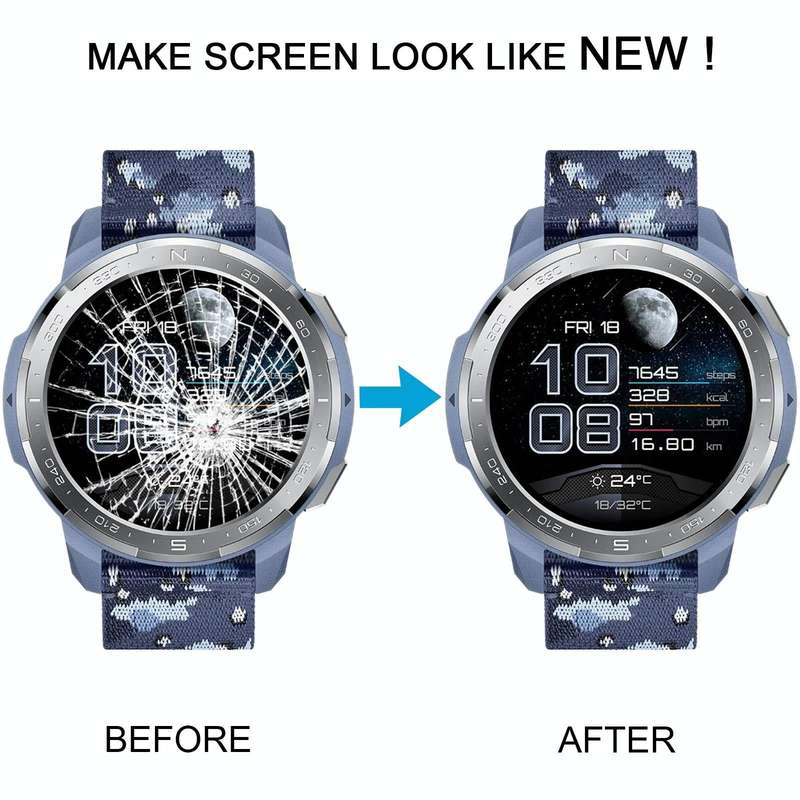For Honor Watch GS Pro Original LCD Screen and Digitizer Full Assembly With Frame (Blue)