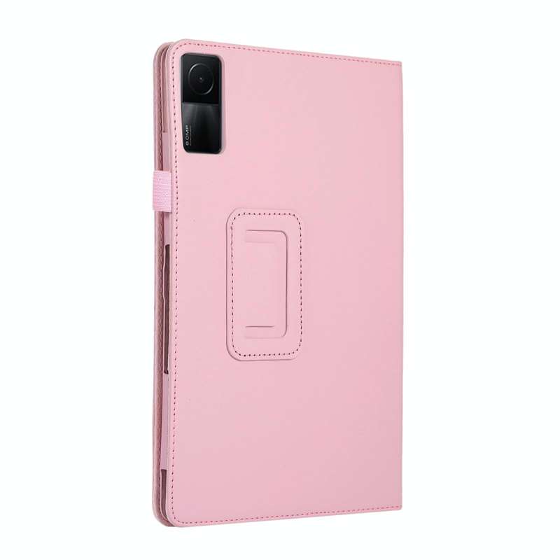 For Xiaomi Redmi Pad 10.61 Litchi Texture Leather Tablet Case with Holder(Pink)