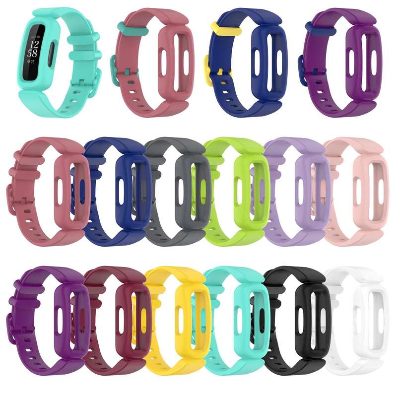 For Fitbit Inspire 2 Silicone Watch Band(Black)