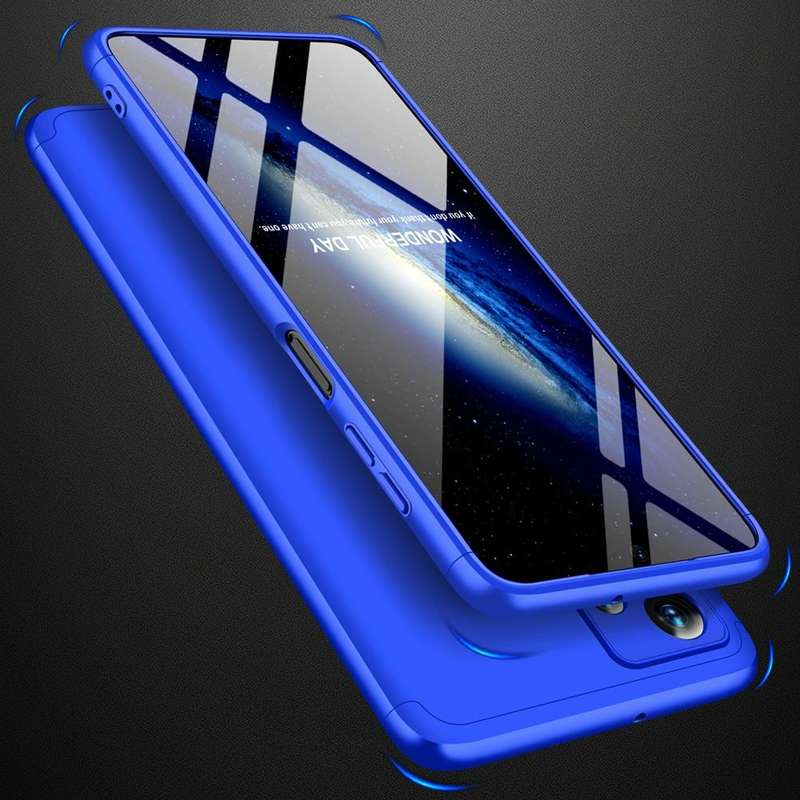 For Samsung Galaxy A13 4G GKK Three Stage Splicing Full Coverage PC Phone Case(Blue)