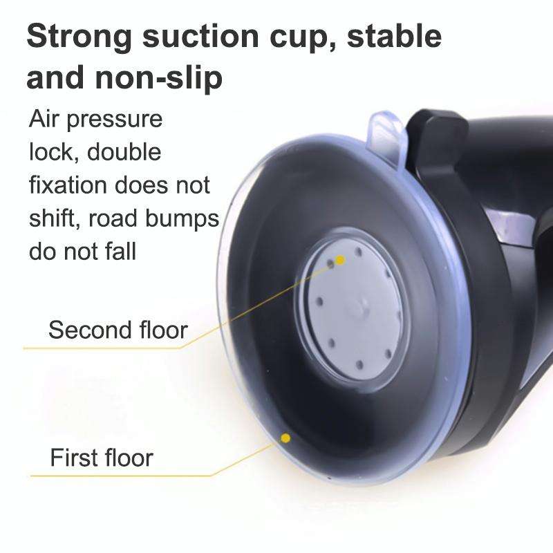 GB-452 Universal Car Suction Cup Mount Bracket Phone Holder (White)