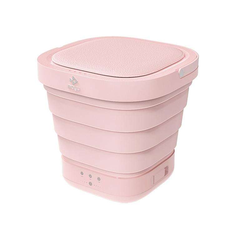 MOYU XPB30-F1 Portable Mini Automatic Household Folding Bucket Type Travel Washing Machine(Pink)