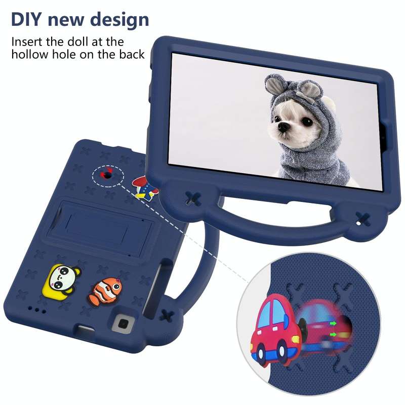 For Samsung Galaxy Tab A 8.0 2019 T290 / T295 Handle Kickstand Children EVA Shockproof Tablet Cas...