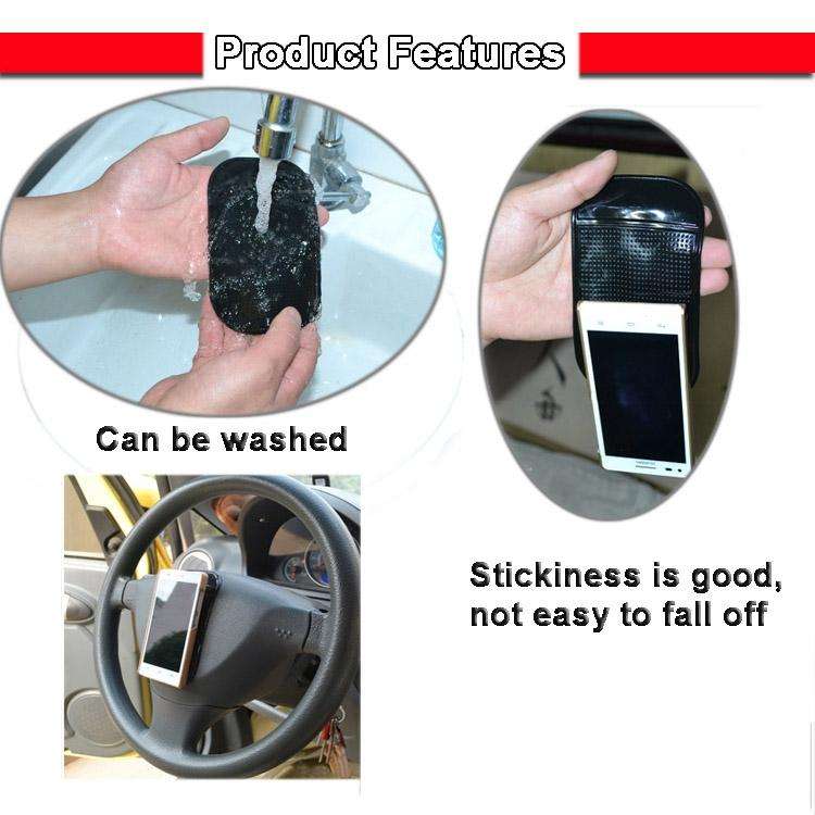 10 PCS Car Anti-Slip Mat Super Sticky Pad for Phone / GPS/ MP4/ MP3(Transparent)