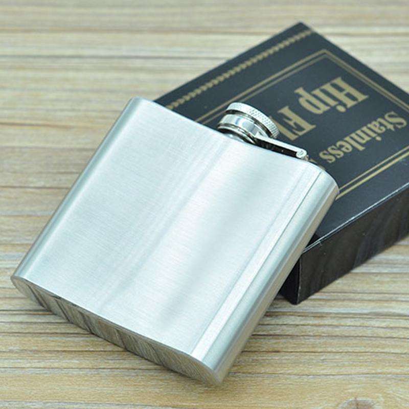 140mL (5oz) Outdoor Sports Handy Home Travel Wild Stainless Steel Portable Hip Flask(with Small F...