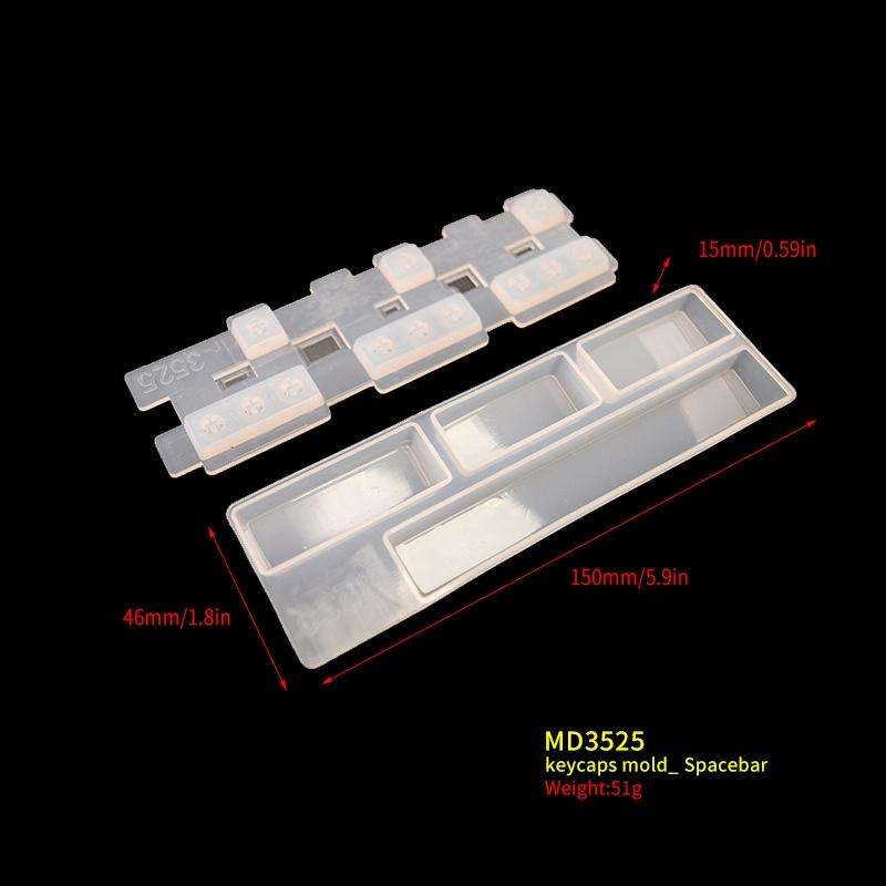 2 PCS DIY Keycap Silicone Mold OEM Mechanical Keyboard Silicone Mold, Style: MD3525