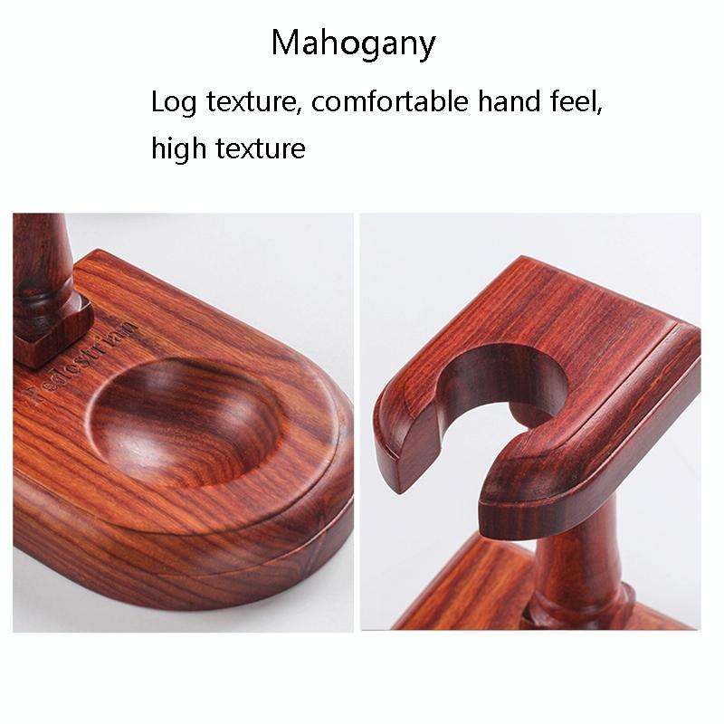 Solid Wood Pipe Rack Seat Single Pipe Pipe Display Stand Retro Removable Red Sandalwood Pipe Rack...
