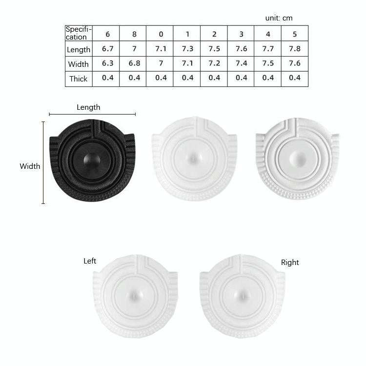 2 Pairs Sole Wear-Resistant Rubber Cuttable Sports Anti-Slip Sticker, Size: No.1 41 Yards(White)