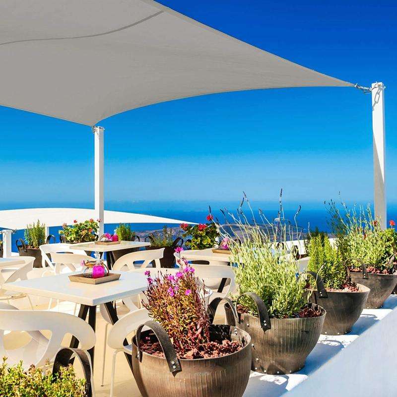 Outdoor Garden Sunshade Sail Waterproof Anti-UV Canopy, Size: 3m x 4m(Green)