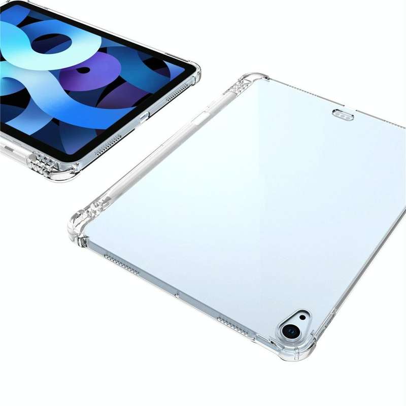 For iPad Air 2022 / 2020 10.9 Transparent All-inclusive TPU Silicone Anti-drop Protective Case wi...