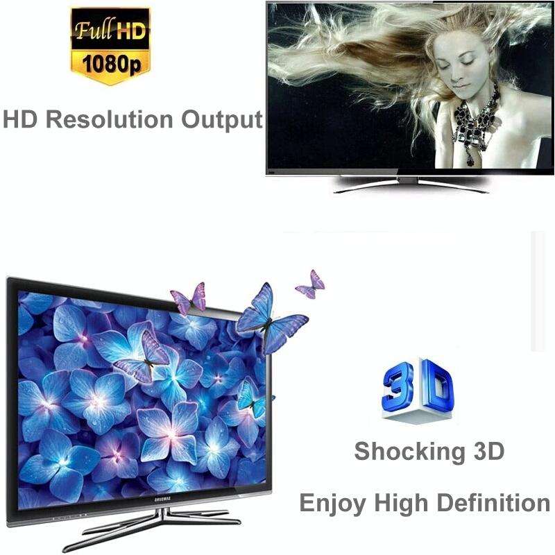 V1.4 Full HD 1080P 1 x 8 HDMI Amplifier Splitter, Support 3D(Black)