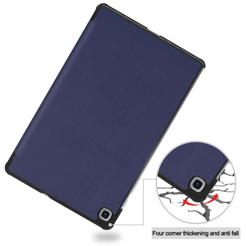 For Galaxy Tab S6 Lite 10.4 inch Custer Pattern Pure Color Horizontal Flip Leather Case with Thre...
