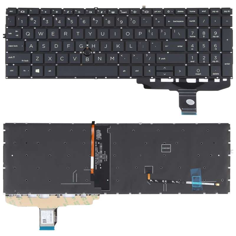 US Version Keyboard with Backlight and Pointing For HP ELITEBOOK 850 G7 G8 845 G7 G8 855 G7 G8 L8...