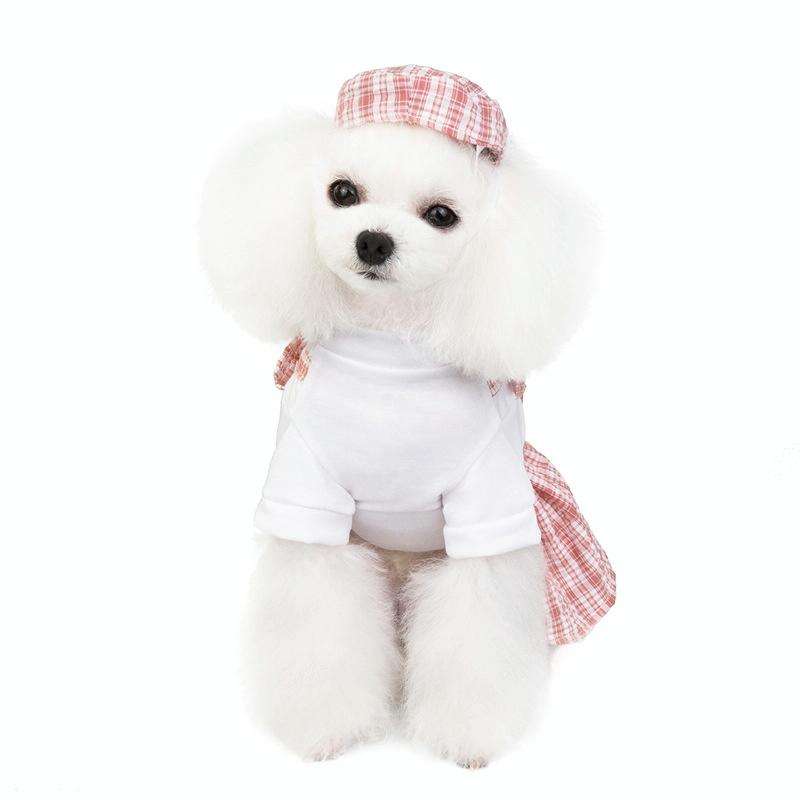 Pet Clothes Dog Dress Summer Thin Uniform Skirt, Size: M(Pink)