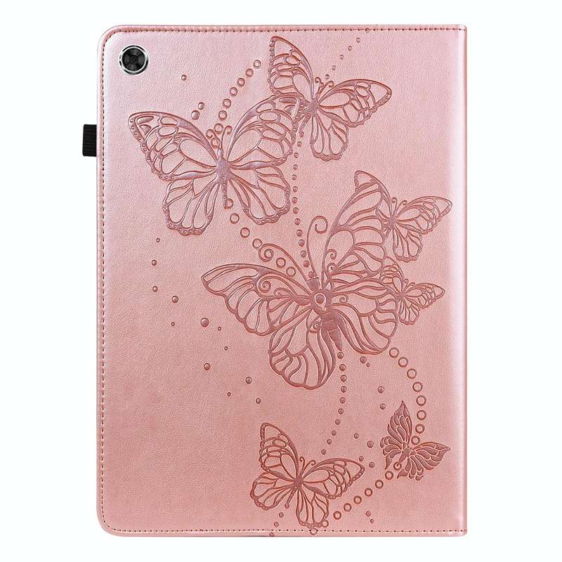 For Lenovo Tab M10 Plus / Tab M10 FHD Plus 10.3 inch TB-X606F TB-606X Embossed Butterfly Pattern ...