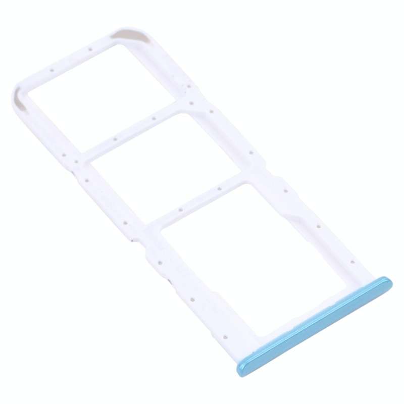 For OPPO Realme 7i RMX2103  SIM Card Tray + SIM Card Tray + Micro SD Card Tray (Blue)
