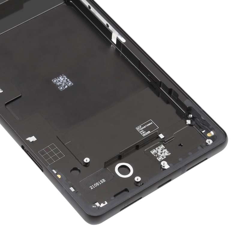 For Google Pixel 6 Battery Back Cover with Middle Frame(Black)